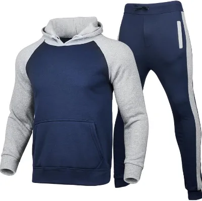 2024 Men Sportswear Pullover Long Sleeve Hoodie Sweatsuit Set Men's Customized Hoodie Print Logo for Male New Design Hoodies Men
