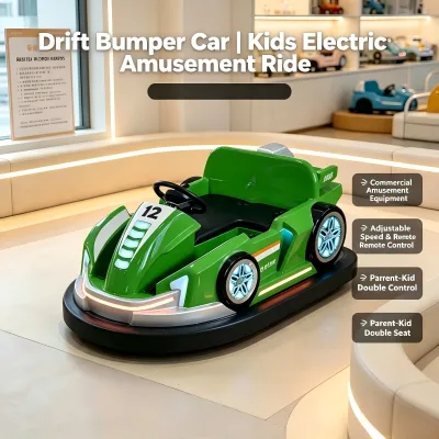 Cool Drift E Series Xiaodoudou Gen.1 Electric Bumper Car, Fiberglass Kids Amusement Equipment for Plaza Night Market