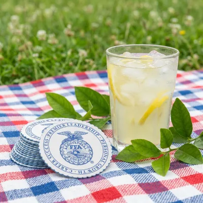 Christmas Style Eco-friendly Heat Resistant Anti-Slide PVC Rubber Silicone Cup Coaster Family Festival Daily Table Drink
