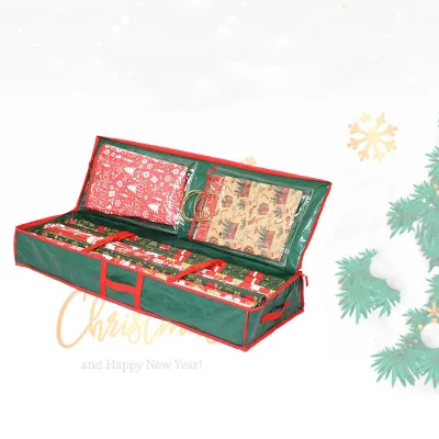 Xmas Holiday Decoration Organizer Outdoor Large Christmas Gift Wrap Storage Box