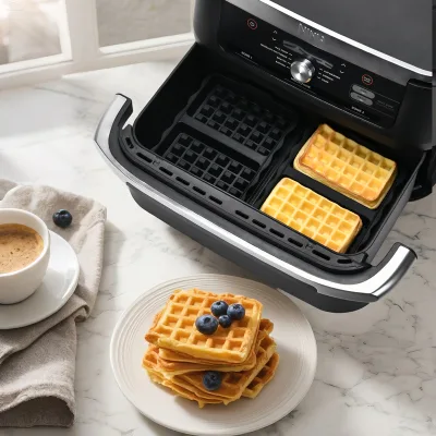 Eco-Life BPA Free Air Fryer Cake Pan DIY Waffles Silicone Baking Mold Silicon Waffle Mold for Air Fryer Baking & Pastry Tools