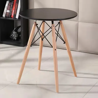Simple Wooden Round Table Modern Design Table and Chair Set