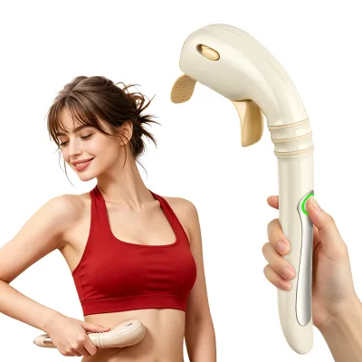3-Modes Clamp Long Handle Neck Shoulder Massager Versatile Handheld Massage Device Adjustable Massage Heads Muscle Massager
