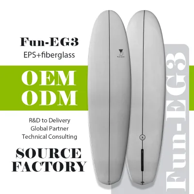 Fun EG4 Seven Foot Zero Three Point Eight KG Ultra Light Weight Surfboard Weather Proof Scratch Proof Deck for Holiday Water Spo
