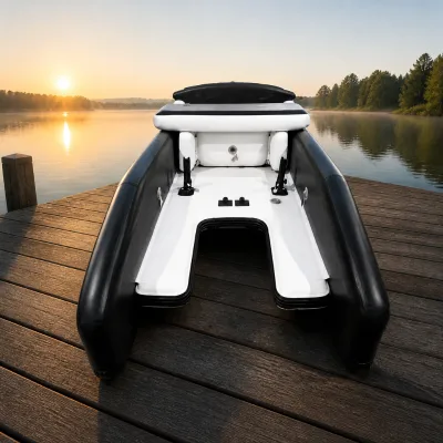 Customized Stable Base Multi Layer Wear Resistant Marine Grade Safety Rowboat Inflatable Fishing Boat With Electric Motor