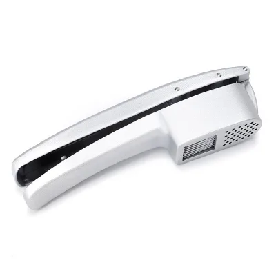 Garlic Press Slicer 2 in 1 - Aluminium Garlic Ginger Mincer and Slicer - with Slicing and Grinding - Kitchen Cooking Tools