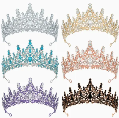 Luxury Full Rhinestone Bridal Crown Headband Wedding Dress Accessory Elegant Crystal Bride Hairpiece