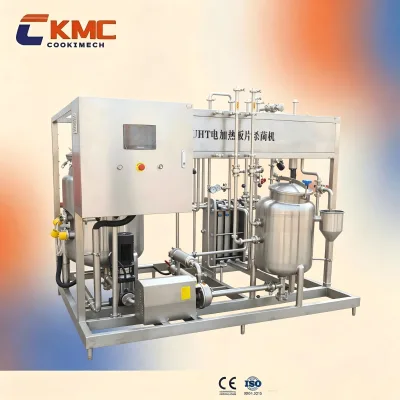 UHT Ultra High Temperature Instant Plate Sterilizer with CIP System, for Dairy, Fruit Wine & Tea Beverage Production Lines