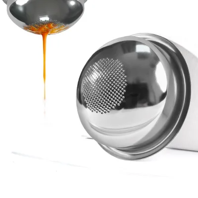 1PCS 58mm Espresso Filter Basket Single-layer Stainless Steel Extraction Portafilter Basket Filter Fits Most 58mm Portafilter