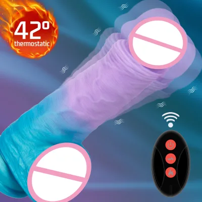 Sexy Female Masturbation Heatable Vibrator Dildo Remote Control Realistic Dildo Vibrator for Women