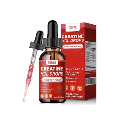 Hot Selling HAOYUAN Sport Nutrition Creatine Monohydrate Energy Booster Workout Liquid Drops 60ml 1-2ml Dose