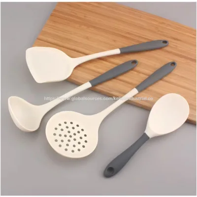 Wholesale reasonable price Silicone Kitchen Utensils Sets Kitchen Tools Silicone Cooking Utensil Set With Hole