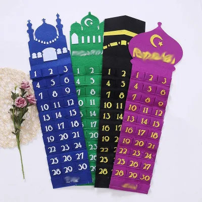 Eid Countdown Ramadan Calendar Eid Calender Activities for Kids With 30 Reusable Stars Ramadan Mubarak Decoration Home