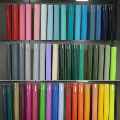 High Quality Reflective Color Change Anti Scratch PET Super Glossy Crystal Vinyl Car Wrap for Car Body 60ft