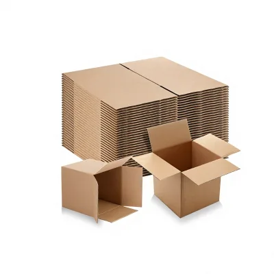 Square Corrugated Cardboard Boxes Stockwholesale Extra-strong Five-layer Folding Cartons Compression-resistant Drop-proof