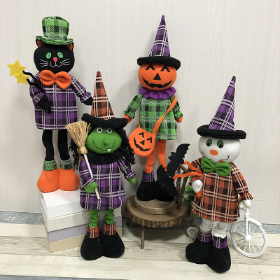 New Halloween Decorations Pumpkin Witch Doll Ghost Halloween Party Decoration
