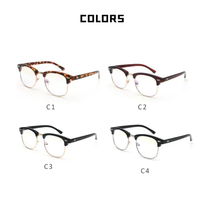 Wholesale Hot PC Metal Square Anti Bluelight Blue Light Blocking Blocker Gamer Computer Glasses