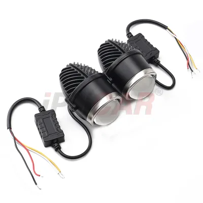 GCAR Compact Dual Beam LED Fog Lamp Adjustable Bracket Energy Saving Long Life Car Lights