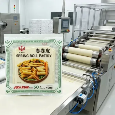 OEM 150mm Frozen Spring Roll Pastry Samosa Wrapper Factory Wholesale Thin Crispy Skin for 40ft Container Bulk Export Supply