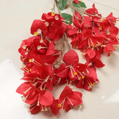 High Quality 98cm Simulation Bougainvillea Flower Artificial Plant Wholesale