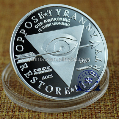 Paper Is Poverty Coin Silver Plated High Quality Token Coin