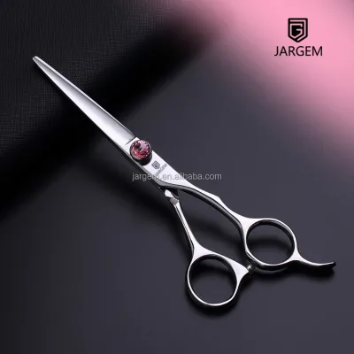 Highly Recommend 6" Hair Scissors Customized Logo Classic Style Barber Cutting Scissors Ruby Screw Adjustable