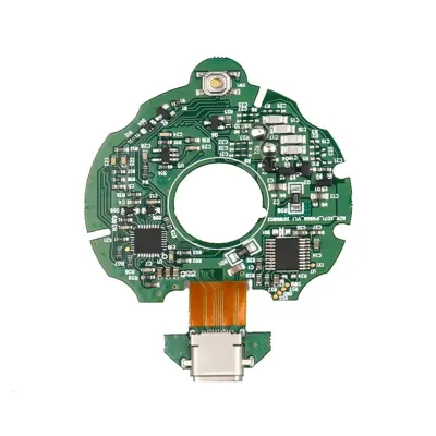 Round Shape PCB Control Board With FPC Flexible Cable Type-C Interface SMT Electronic Circuit Mainboard