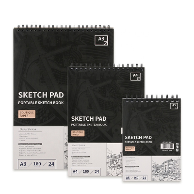 Customized Logo Wholesale School Notebook Fabric Cover Planner Printed Style Diary Sticky Notes Pad Book