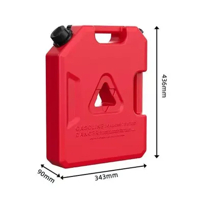 Portable 7.5L Red Petrol Tank Anti-Static Jerry Can Gasoline Oil Container with Handle Design Exterior Accessory