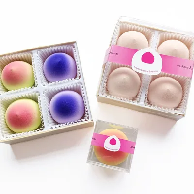 Latex Free Fruit Series Egg Shaped Makeup Sponge Puff Super Soft Doesn't Absorb Foundation Powder Dry Wet Dual Use