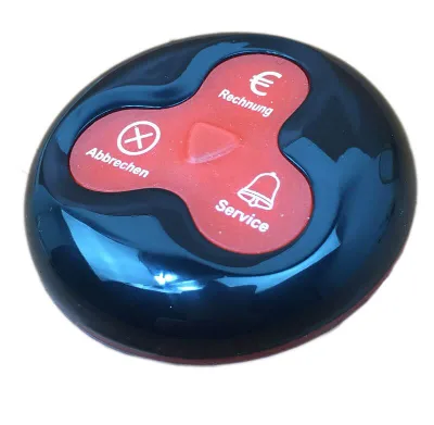 Fully Waterproof Calling Service Button for Restaurant Coffee Shop Hospital Clinic Table Service Buzzer Wireless 500m Range AA