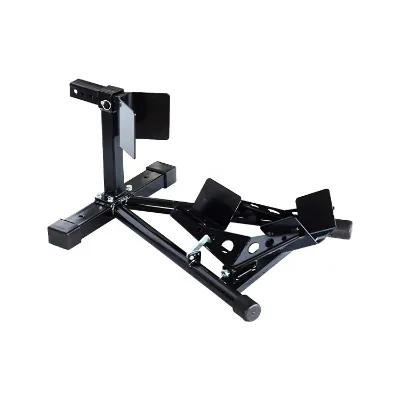 Manufacturer Supply Front High Quality Black Powder Coated Metal Steel New Motorcycle Wheel Chock