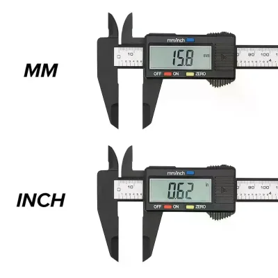 Electronic Digital Caliper Plastic 100mm/150mm Micrometer Measuring Tool Precision Ruler 0.01mm Accuracy Made in Mainland China