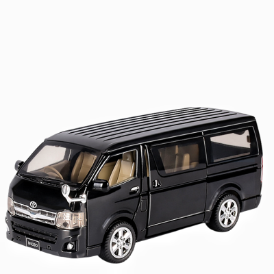1:32 Scale Model Car HIACE Alloy Car Model with Sound and Light Pullback Decorate Collect Metal Car Model Toys