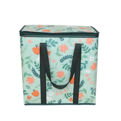 Custom Printed 600D Cartoon Non-woven Fabric Insulated Takeout Cake Shipping Bag