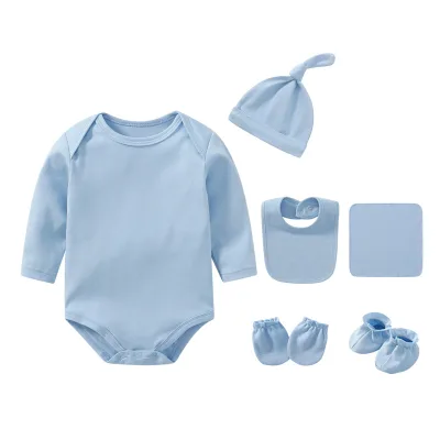 Newborn Baby Clothing Gift Set 0-3 Months Neutral 100% Cotton Casual Style for Unisex Infant Boy and Girl