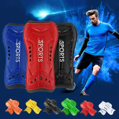 Adult/Kid Soccer Training Crashproof Calf Protector Leg Sleeves Children Teens Football Protege Tibia Safety Shin Guards Plastic
