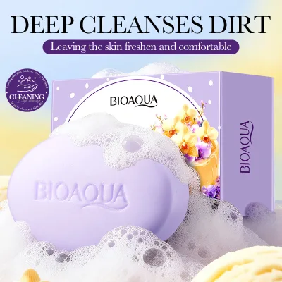 SADOER Bathing Deep Cleanse Skin Dirt Hydrate Moisture Refreshed Delicate and Radiant Body Skin Vanilla Ice Cream Cleaning Soap