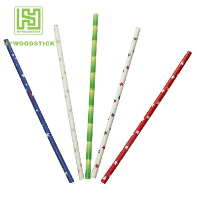 Disposable Party Decoration Paper Colored Drinking Straws