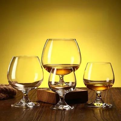 Thick Crystal Whiskey Glasses Brandy Shot Snifter Brandy Wine Glass Cup for Bar Home Restaurant