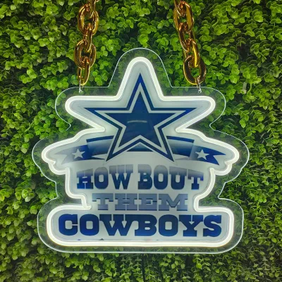 Texas Star Texas Football Style LED Neon Sign - Sports Fan Cave Wall Decor - DDP Shipping to USA USB Powered Night Light