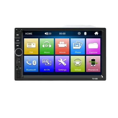 Universal Bestseller 7018B 7 Inches Car-mounted MP5 Player Support /USB/Mirror Link/Reverse Rear View System/Radio Tuner/AUX/FM