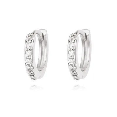 FOXI Factory Wholesaler Pure Silver 925 Earings Platinum Rhodium Plated 5A Cz Gemstone Sterling Silver 925 Hooks Earrings