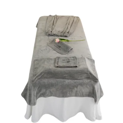 High-end Beauty Salon Spa Special Suit 6pcs Towel Set Skin Management Bath Towel Sets With Customized logo