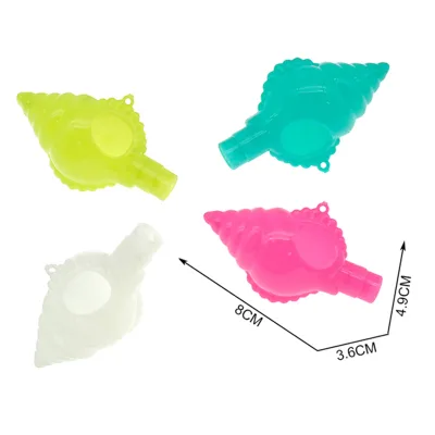 Wholesale Sea Snail Whistle Plastic Conch Shaped Whistle Toys Kids Promotional Cheap Toys Whistle