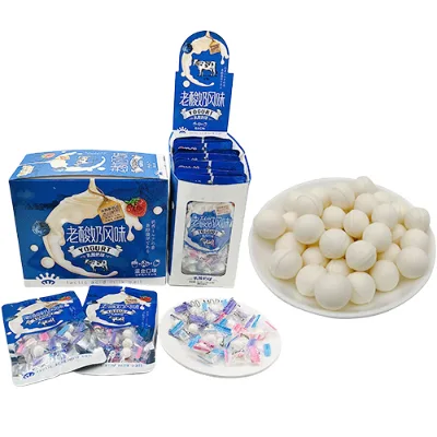 Funny Star Milk Yogurt Flavor Hard Candies Milky Ball Sweet Candy in Bulk OEM Design