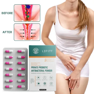 Oem Private Label Probiotics Supplement Prebiotics Ph Balance Vaginal Odor Private Probiotic Antibacterial Powder Yoni Pop