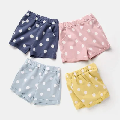 Online Wholesale Shop Polka Dot Fabric Children Shorts for Kid Clothes