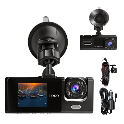 Strong Suction Practical 3 Channel Car Dash Cam HD Screen Accident Lock Lightweight Dash Cam Para Coche IR Night Vision Car DVR