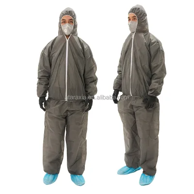 Industrial Painting Waterproof Non-Woven Disposable With SMS Coverall
